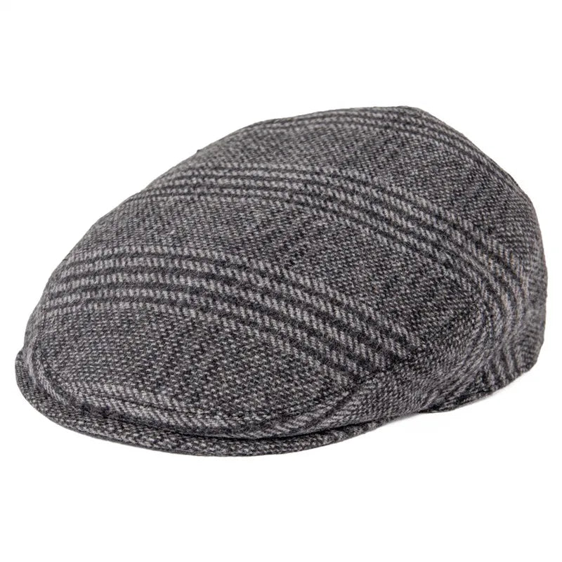 The Balmoral | Men's Wool Blend Large Check Newsboy Cap | Urban Caps NZ
