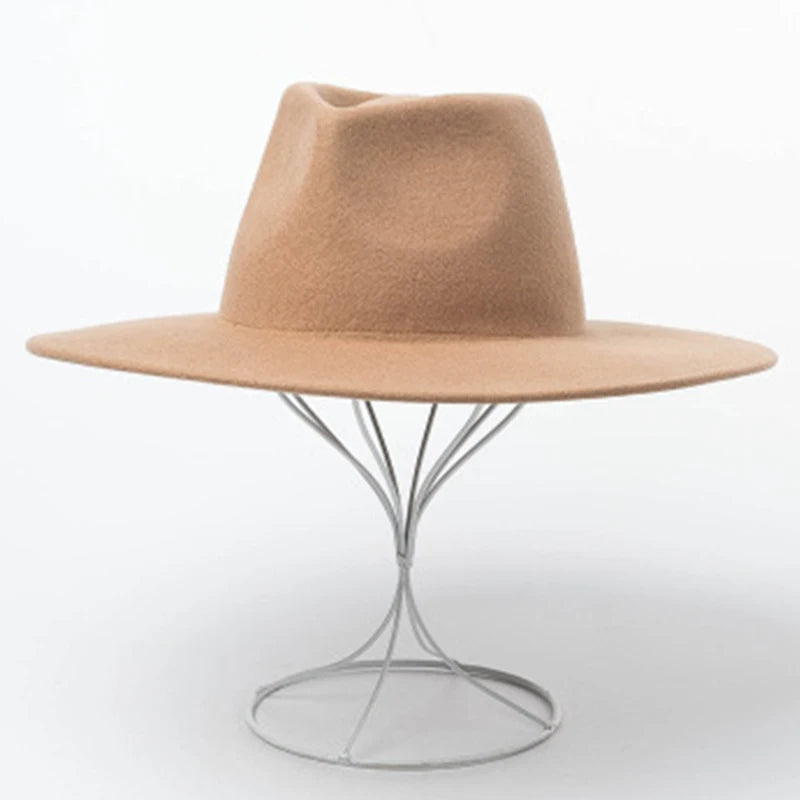 Siena Luxe Wide Brim Wool Fedora – Premium Australian Wool Collectio