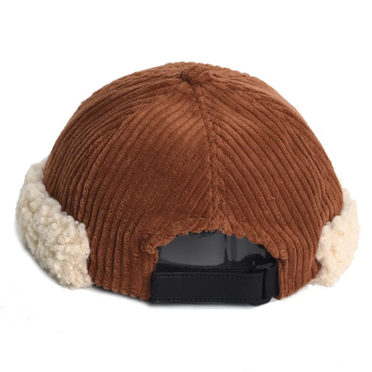 Himalayan Winter Corduroy Docker Cap - Timeless Corduroy Warmth For Daily Use All Day
