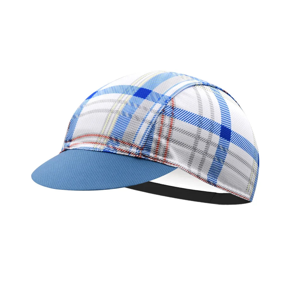 Hinault Tartan Cycling Cap Lightweight Acrylic For Wind And Sweat Protection