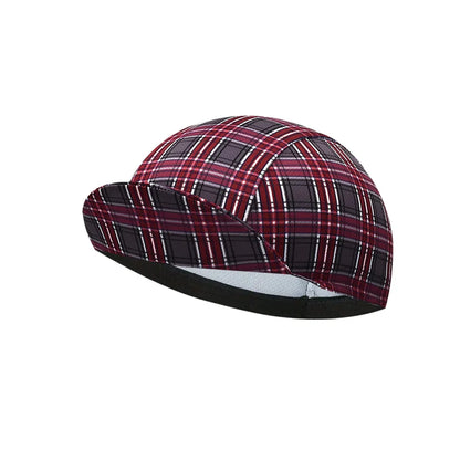 Hinault Tartan Cycling Cap Lightweight Acrylic For Wind And Sweat Protection