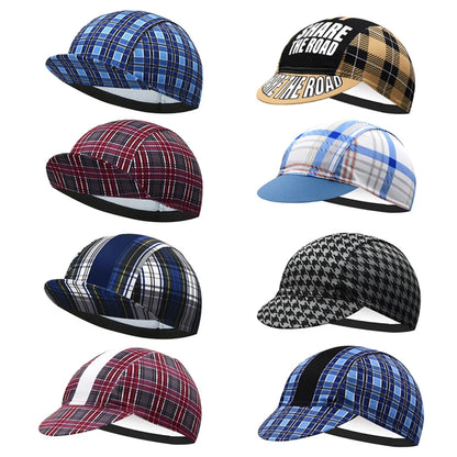 Hinault Tartan Cycling Cap Lightweight Acrylic For Wind And Sweat Protection