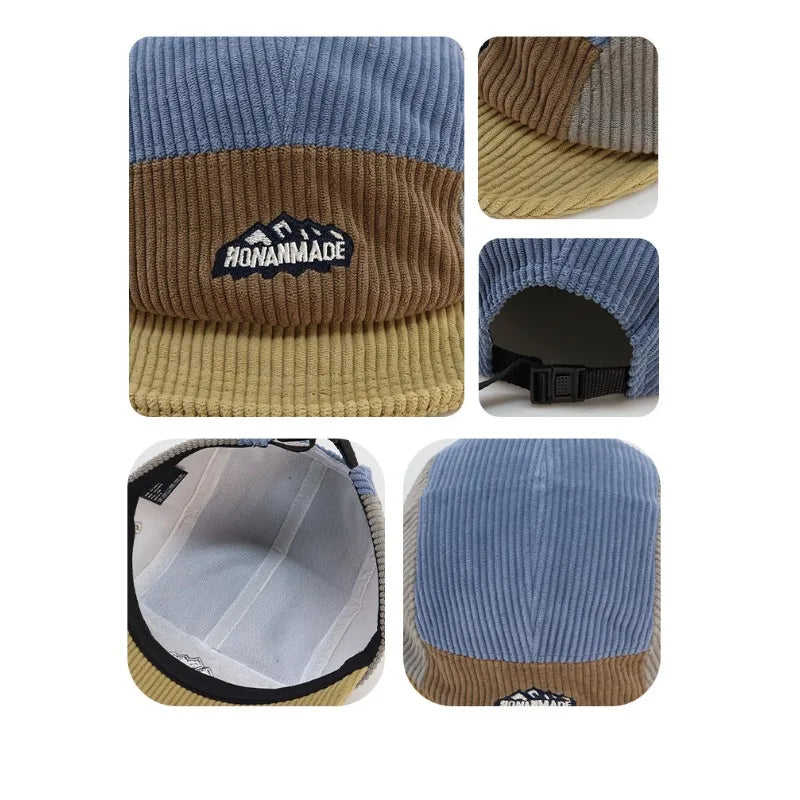 Honanmade Corduroy 5-Panels Baseball Cap - Urban Caps