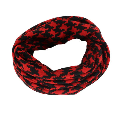 Houndstooth Cotton Snood Beanie - Urban Caps