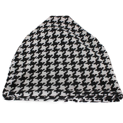 Houndstooth Cotton Snood Beanie - Urban Caps