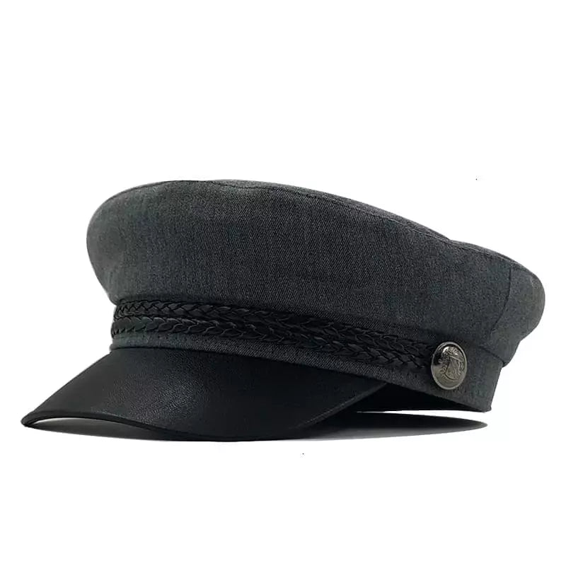 Hower Cotton Sailor Cap - Classic Nautical Style Cotton For Casual Outfits And Charm
