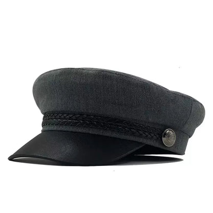 Hower Cotton Sailor Cap - Classic Nautical Style Cotton For Casual Outfits And Charm