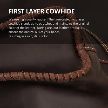 Hummerpaul Handcraft Genuine Leather Cowboy Hat - Handcrafted Leather Western Hat