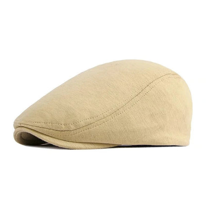 Ivy Classic Flat Cap – Plain Cotton Elastic Fit Everyday Hat