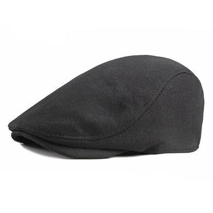 Ivy Classic Flat Cap – Plain Cotton Elastic Fit Everyday Hat