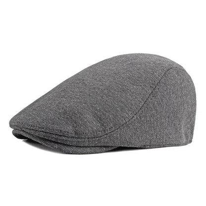 Ivy Classic Flat Cap – Plain Cotton Elastic Fit Everyday Hat
