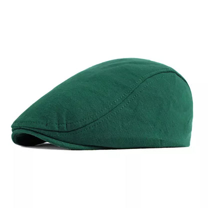 Ivy Classic Flat Cap – Plain Cotton Elastic Fit Everyday Hat
