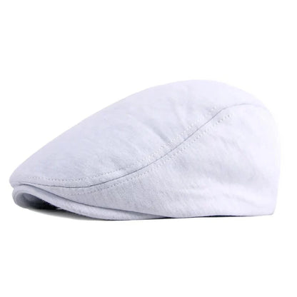 Ivy Classic Flat Cap – Plain Cotton Elastic Fit Everyday Hat