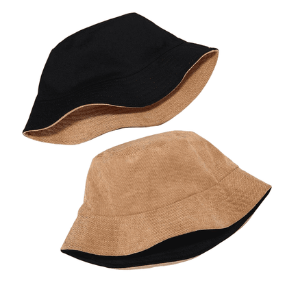 JM Corduroy Reversible Bucket Hat - Versatile Reversible Hat With Corduroy Texture