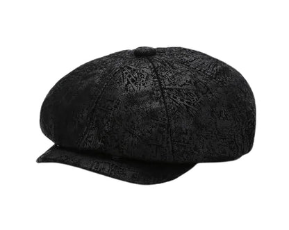 J&J Genuine Suede Leather Newsboy Cap - Timeless Suede Look for Casual Style Easy To Wear