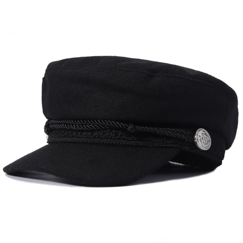 J&J Rope Cotton Sailor Cap - Classic Nautical Cotton Look For Casual Style Everyday Use