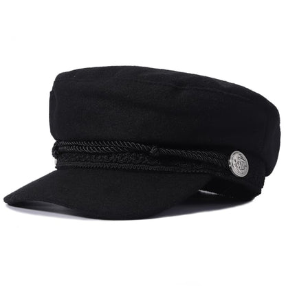 J&J Rope Cotton Sailor Cap - Classic Nautical Cotton Look For Casual Style Everyday Use