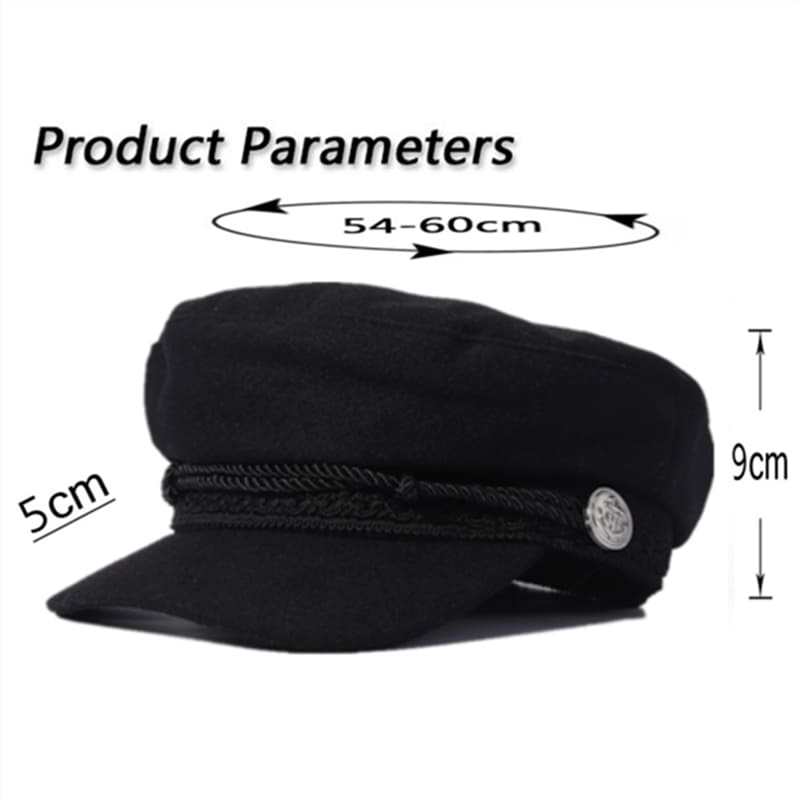 J&J Rope Cotton Sailor Cap - Classic Nautical Cotton Look For Casual Style Everyday Use