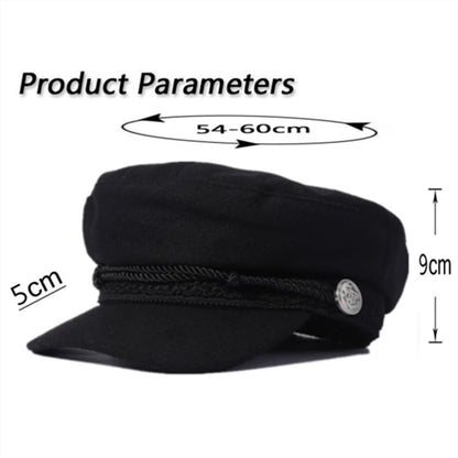 J&J Rope Cotton Sailor Cap - Classic Nautical Cotton Look For Casual Style Everyday Use