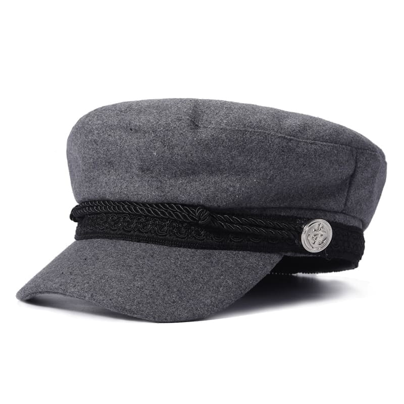 J&J Rope Cotton Sailor Cap - Classic Nautical Cotton Look For Casual Style Everyday Use