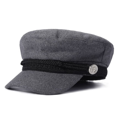 J&J Rope Cotton Sailor Cap - Classic Nautical Cotton Look For Casual Style Everyday Use