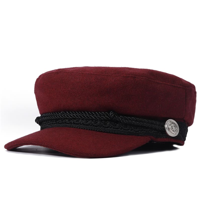 J&J Rope Cotton Sailor Cap - Classic Nautical Cotton Look For Casual Style Everyday Use