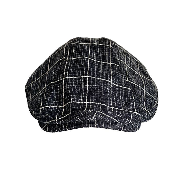 J&J Vintage Plaid Flat Cap - Timeless Cotton Flat Cap With Classic Plaid Appeal Today