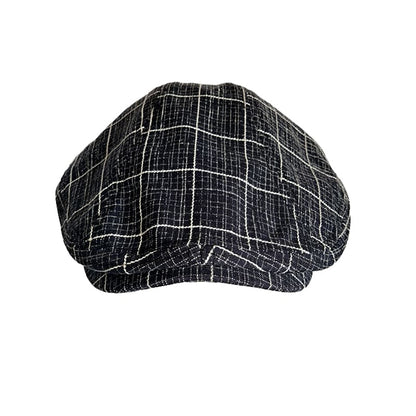 J&J Vintage Plaid Flat Cap - Timeless Cotton Flat Cap With Classic Plaid Appeal Today