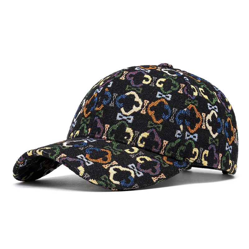 Jacquard Mandala Cotton Cap - Embroidered