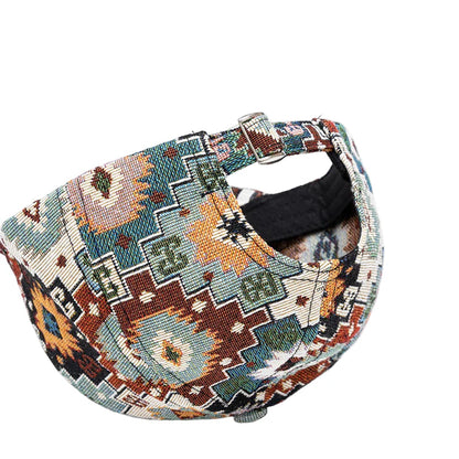 Jacquard Mandala Cotton Cap - Embroidered