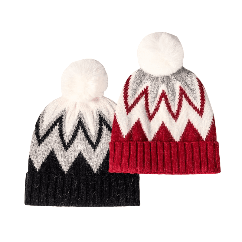 Jacquard Knitted Pompom Beanie Premium Casual Edition - Urban Caps