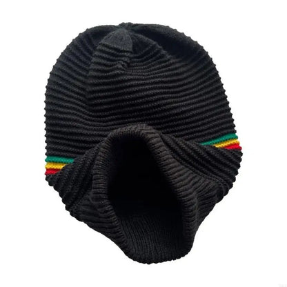 Authentic Jamaica Reggae Slouchy Knitted Beanie - Urban Caps