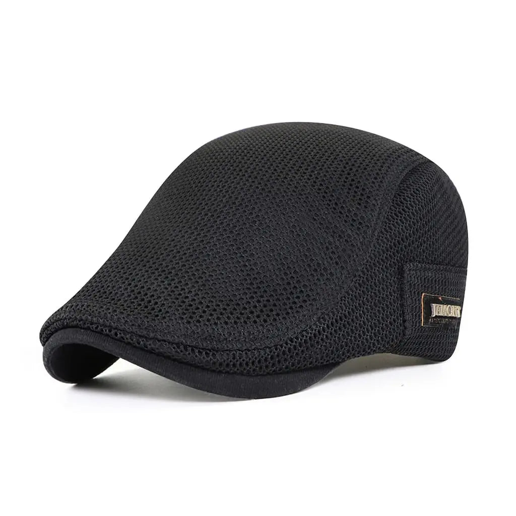 Jamont Mesh Flat Cap – Breathable Summer Golf Ivy Cap Adjustable