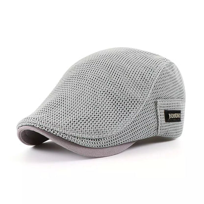 Jamont Mesh Flat Cap – Breathable Summer Golf Ivy Cap Adjustable