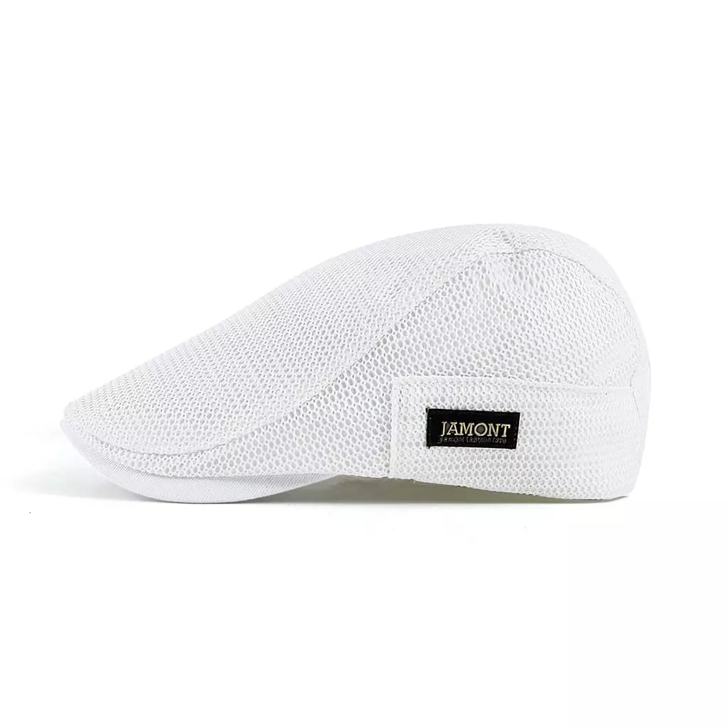 Jamont Mesh Flat Cap – Breathable Summer Golf Ivy Cap Adjustable