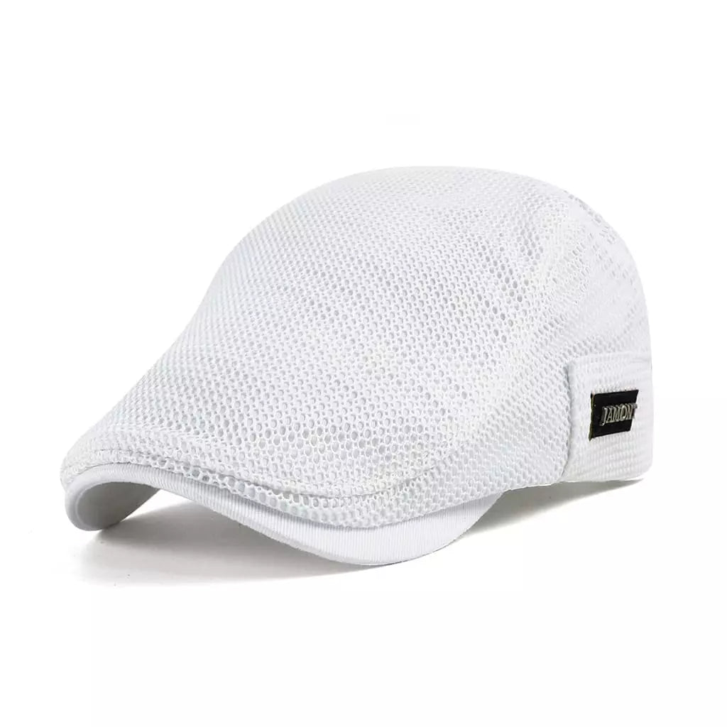 Jamont Mesh Flat Cap – Breathable Summer Golf Ivy Cap Adjustable