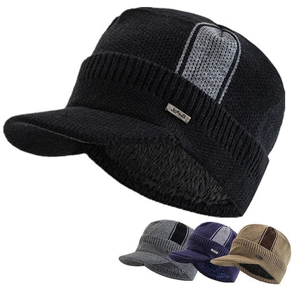 Jeans Knitted Visor Beanie Cap - Urban Caps