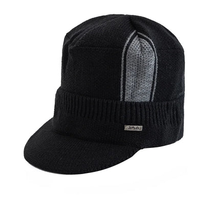 Jeans Knitted Visor Beanie Cap - Urban Caps