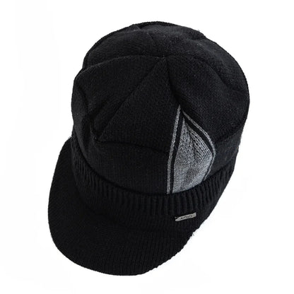 Jeans Knitted Visor Beanie Cap - Urban Caps