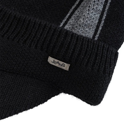 Jeans Knitted Visor Beanie Cap - Urban Caps