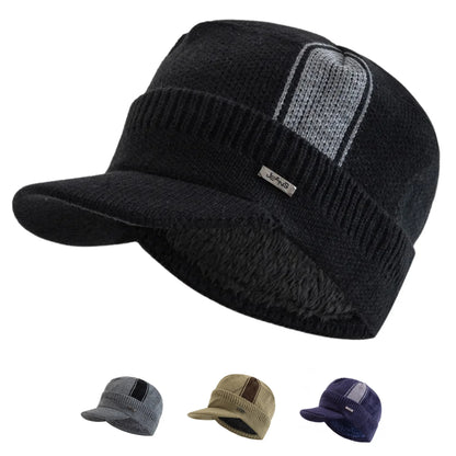 Jeans Knitted Visor Beanie Cap - Urban Caps