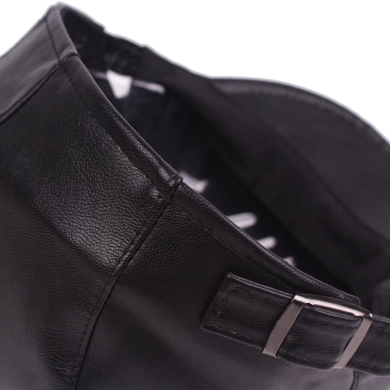 Jerome Leather Flat Cap - Timeless Vegan Leather Flat Cap With Clean, Versatile Style