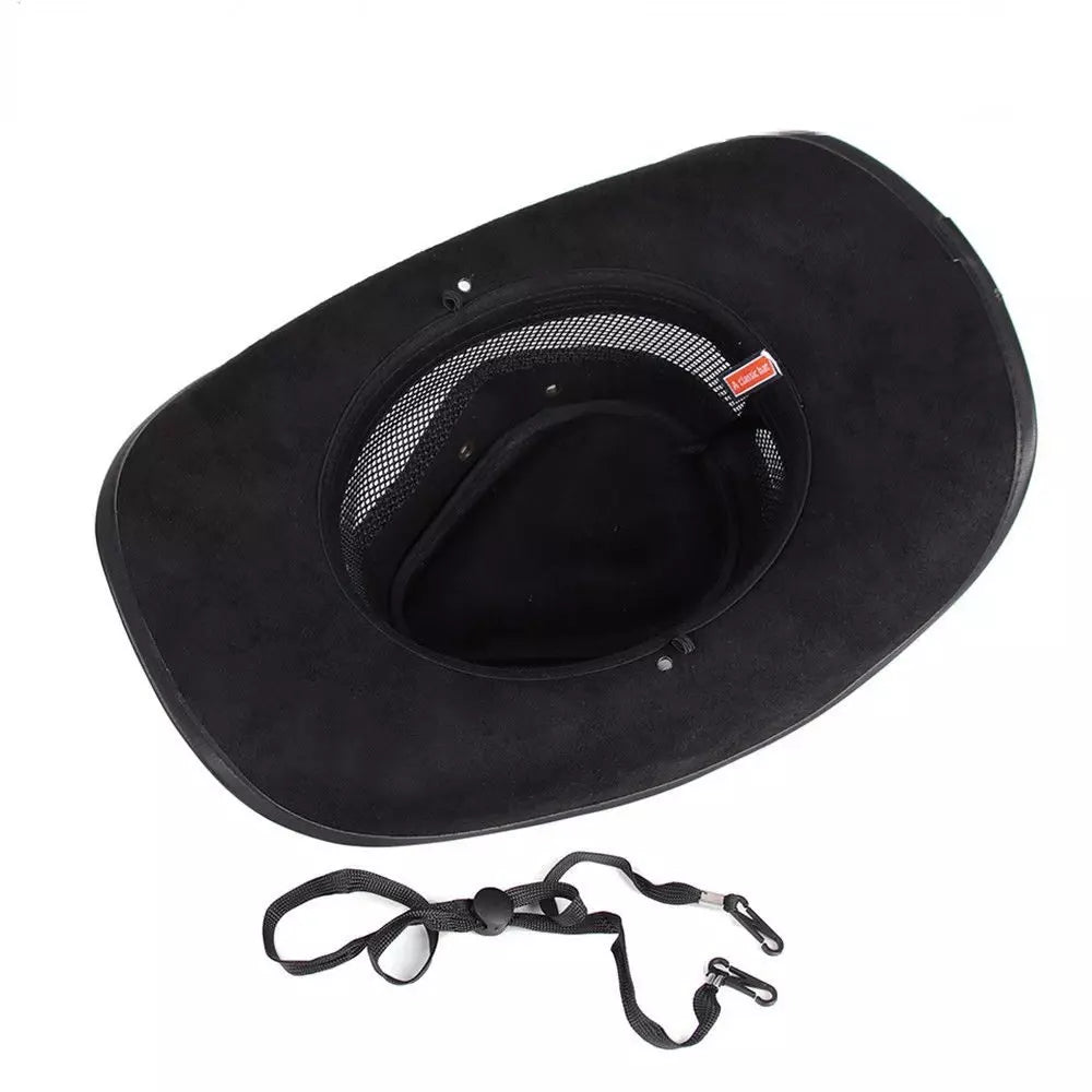 Justin Mesh Genuine Leather Cowboy Hat - Classic Western Style With Genuine Leather Mesh