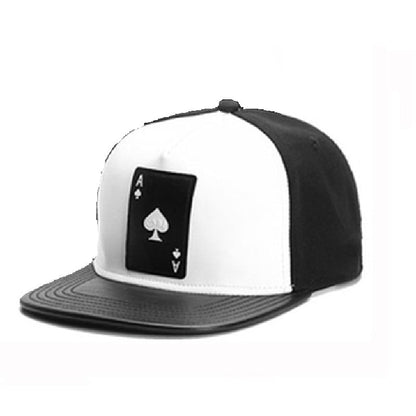 K Ace Poker Black Snapback Cap - Poker Themed Streetwear Snapback With Embroidered Logo