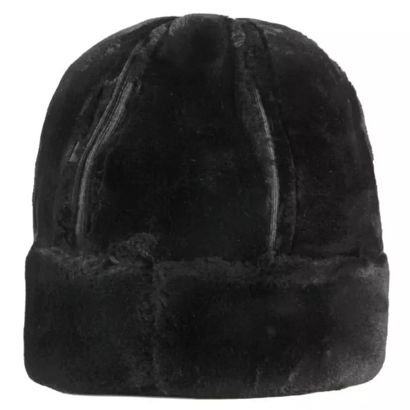 KOV Russian Winter Leather Cap – Lined Warm Ushanka Hat