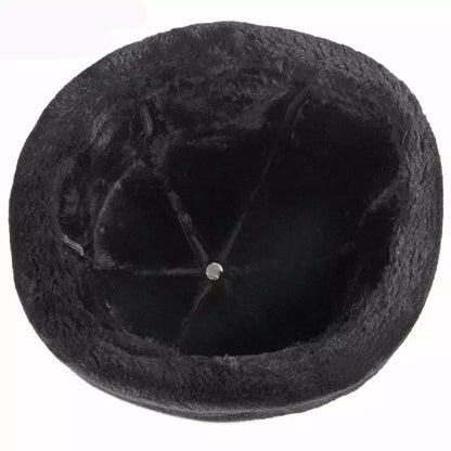 KOV Russian Winter Leather Cap – Lined Warm Ushanka Hat