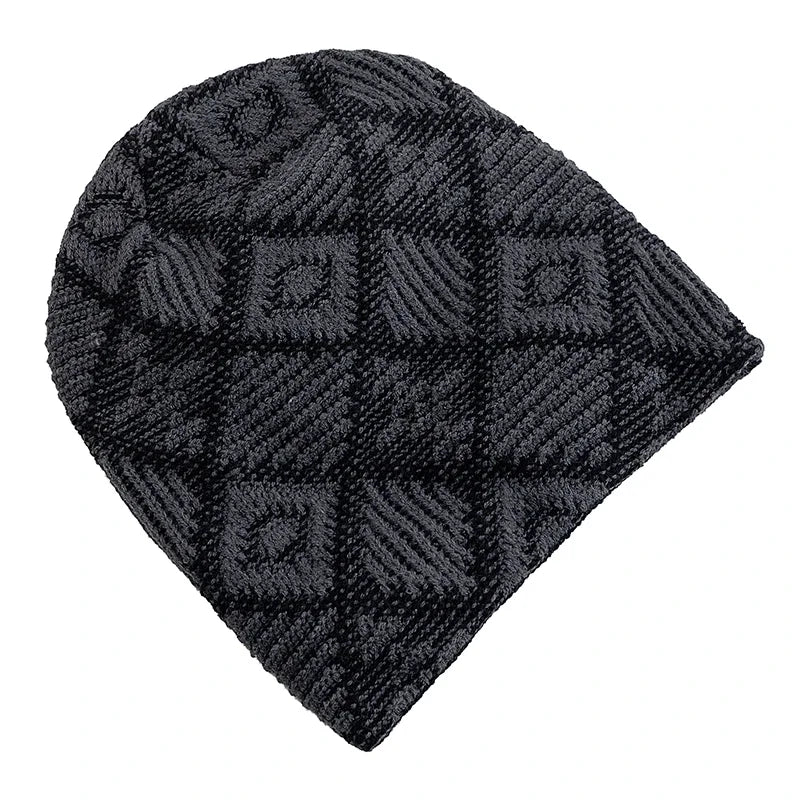 Kearney Winter Rhombuses Fur Knitted Beanie - Urban Caps