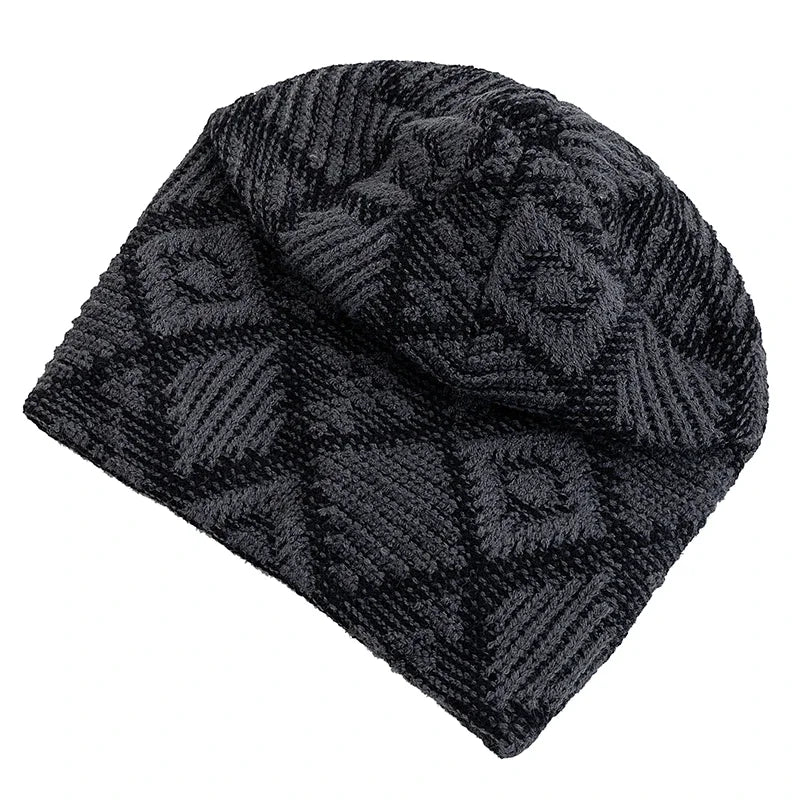 Kearney Winter Rhombuses Fur Knitted Beanie - Urban Caps