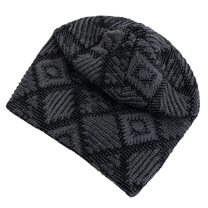 Kearney Winter Rhombuses Fur Knitted Beanie - Urban Caps