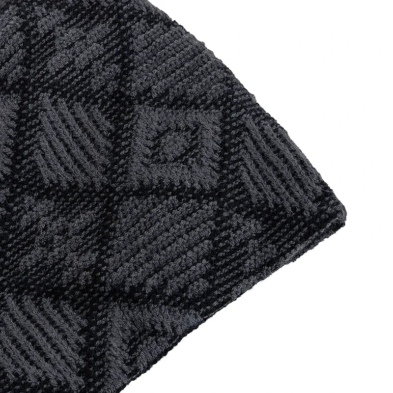 Kearney Winter Rhombuses Fur Knitted Beanie - Urban Caps